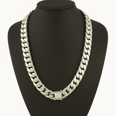 999 Sterling Silver Cuban Chain 14mm 400gr